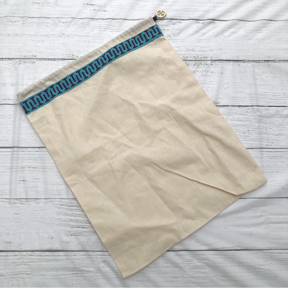 Tory Burch Medium Dust Bag Cover Blue Tan